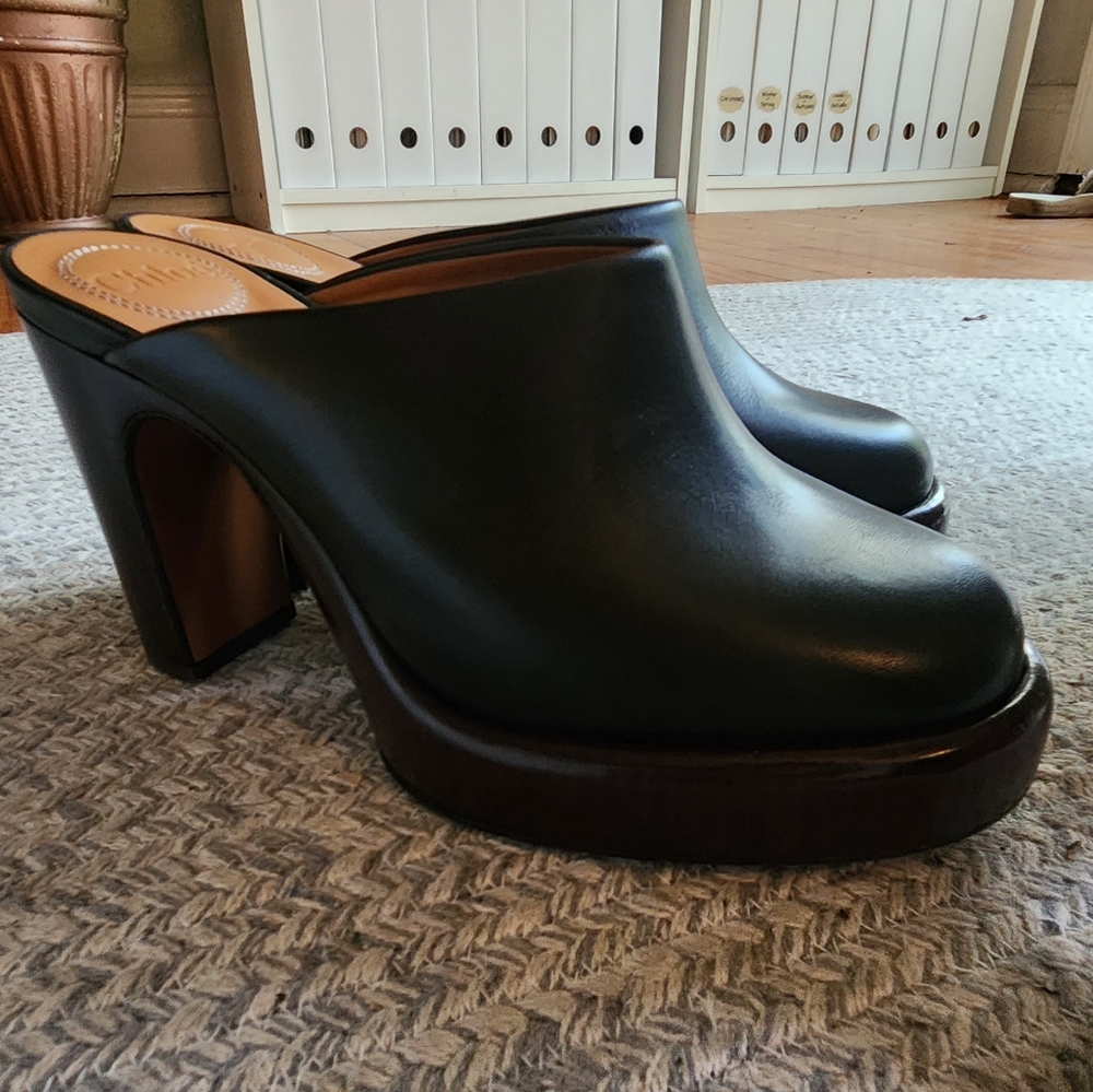 Chloe Platform Mule "Irenn"  Heel Size 38.5